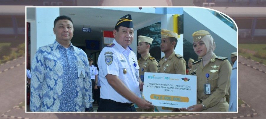 Apel Gabungan Pegawai Dirangkaikan dengan Kenaikan Tingkat dan Penyerahan Beasiswa taruna Program Scholarship Affirmation dari Bank Syariah Indonesia